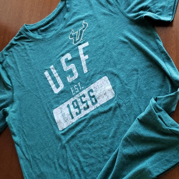ADIDAS USF Bulls College Tee scoop neck L 14 16 - Picture 2 of 9